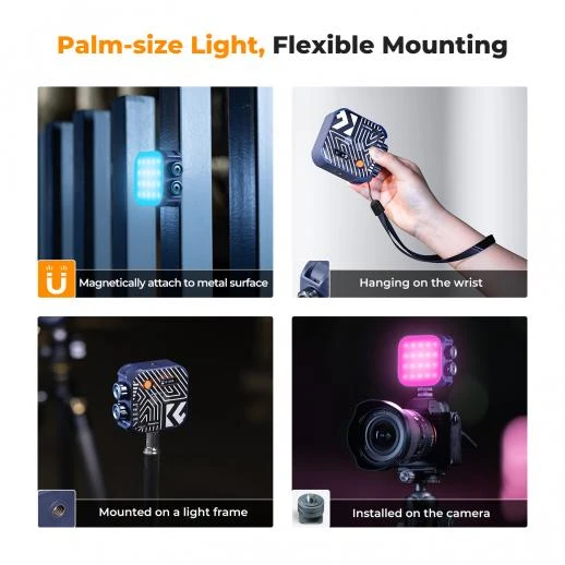K&F Concept RGB Video Light Full Color Portable KF34.036V2
