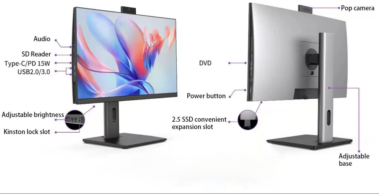 SMART Q800 AIO Intel Core i5-11400 8GB RAM 512GB SSD 23.8 Inch FHD IPS Display