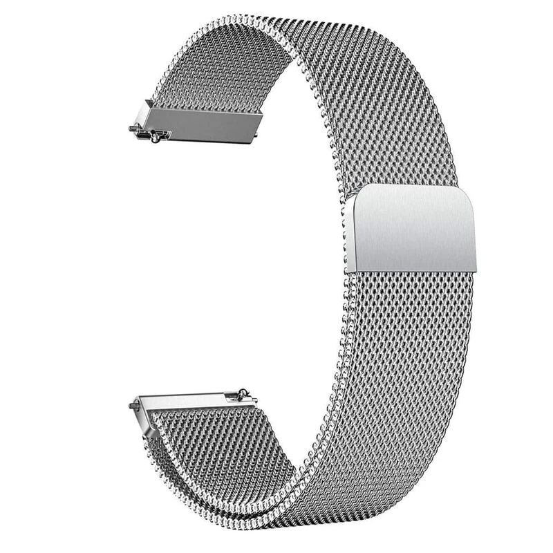 Universal 20mm Metal Magnetic Watch Strap – Black Color