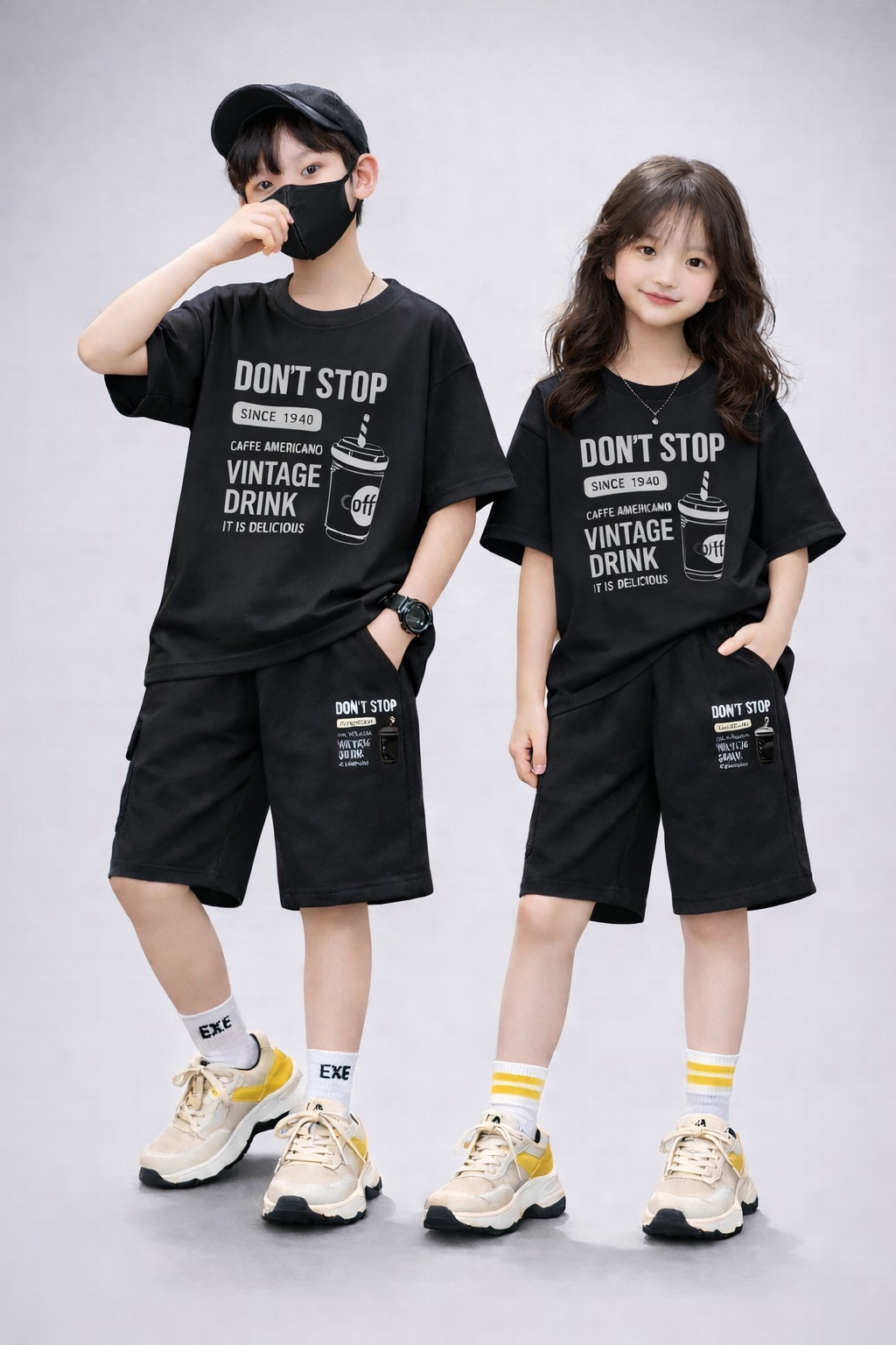 Drop Shoulder Baby TShirt and Pant Set