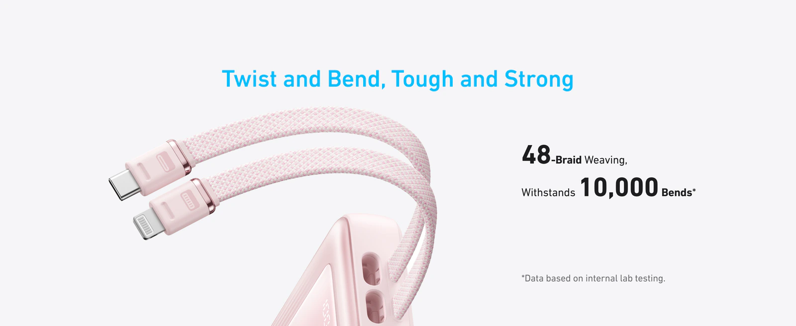 Anker Zolo Power Bank (20K, Built-In USB-C & Lightning Cable) 30W Fast Charging 20000mAh MFi Certified Power Bank feature image 4