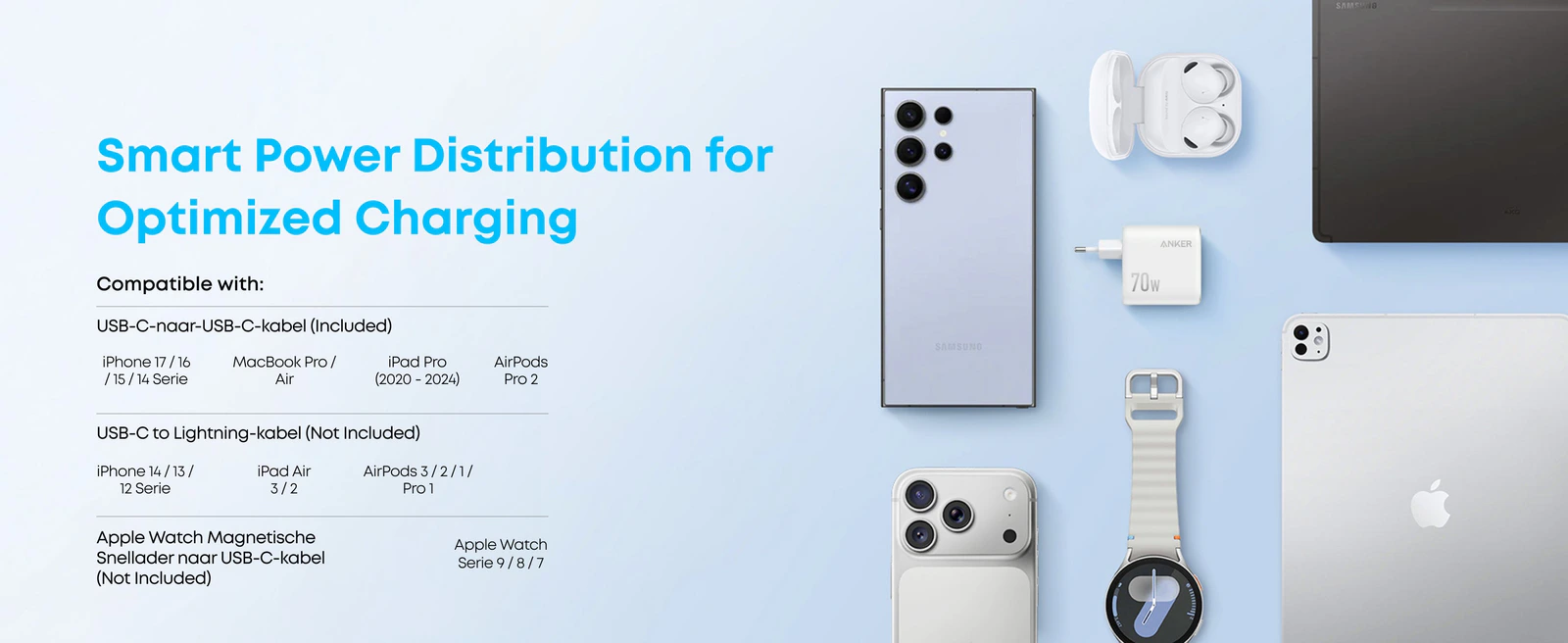 Anker Zolo 70W 4-Port GaN Fast Charger with DexGen NEO Type-C to Type-C Cable Combo feature image 8