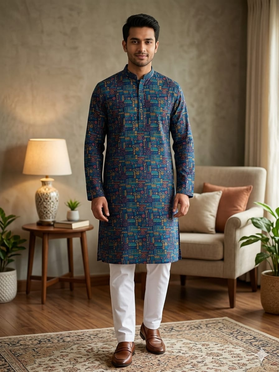 Skin Print Panjabi