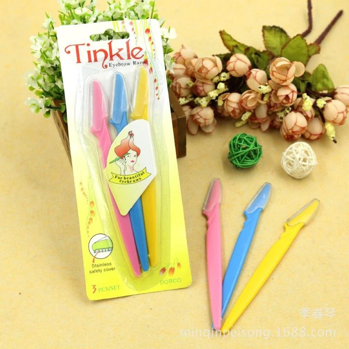 Tinkle Eyebrow Razors for Women 3pcs Set