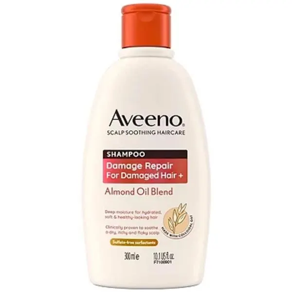 Aveeno Almond Oil Shampoo for Damaged Hair 300ml