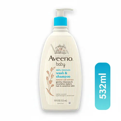 Aveeno Baby Daily Moisture Wash & Shampoo 532ml
