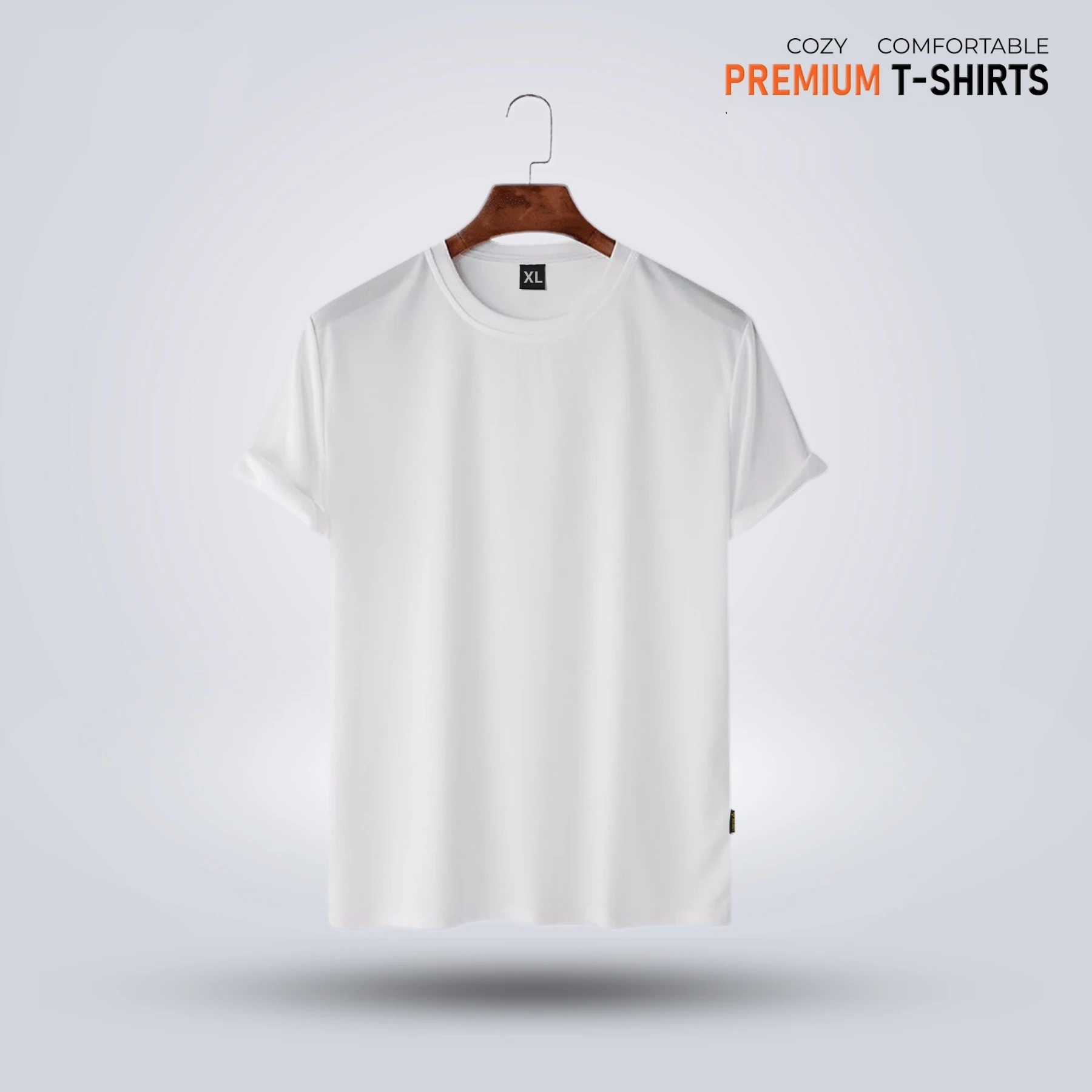 Men's Premium Solid T-Shirt- White