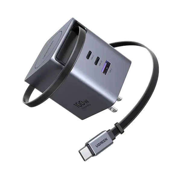 UGREEN X616 (65827) 100W GaN Fast Charger with Retractable Cable
