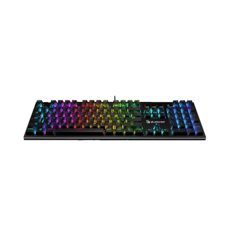 A4TECH BLOODY B820R Light Strike RGB Animation LK BLUE SWITCH Gaming Keyboard (With Extra 1 Set Duel Color & 8 Keycaps)