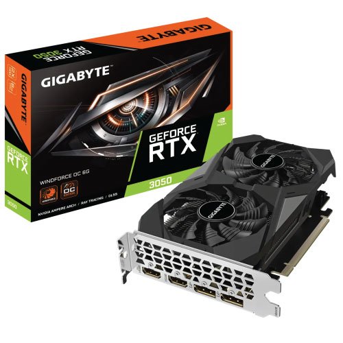 GIGABYTE GeForce RTX™ 3050 WINDFORCE OC 6G Graphics Card