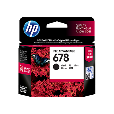 HP 678A BLACKCARTRIDGE FOR HP INKJET 1515, 2515, 2545, 2645, 3515e, 3545e, 4515e 4645e AIO Printer