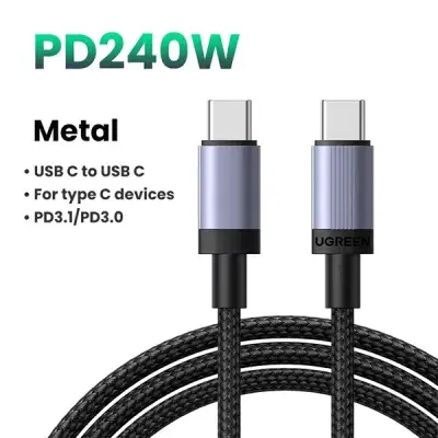 UGREEN L532 (65907) 240W USB-C PD Fast Charging Cable - 1M
