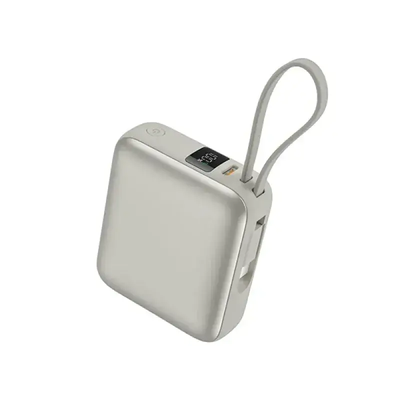 VENTION FHEN0 35W 10000mAh Mini Power Bank with Built-in USB-C Cable