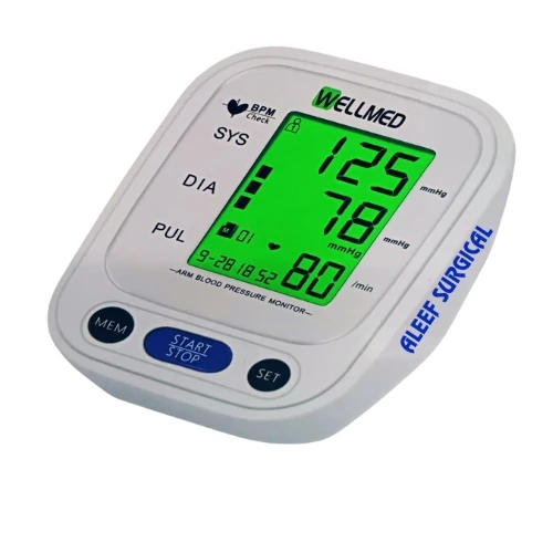 Wellmed Arm Digital Blood Pressure Monitor BP Machine ( Without Battery )