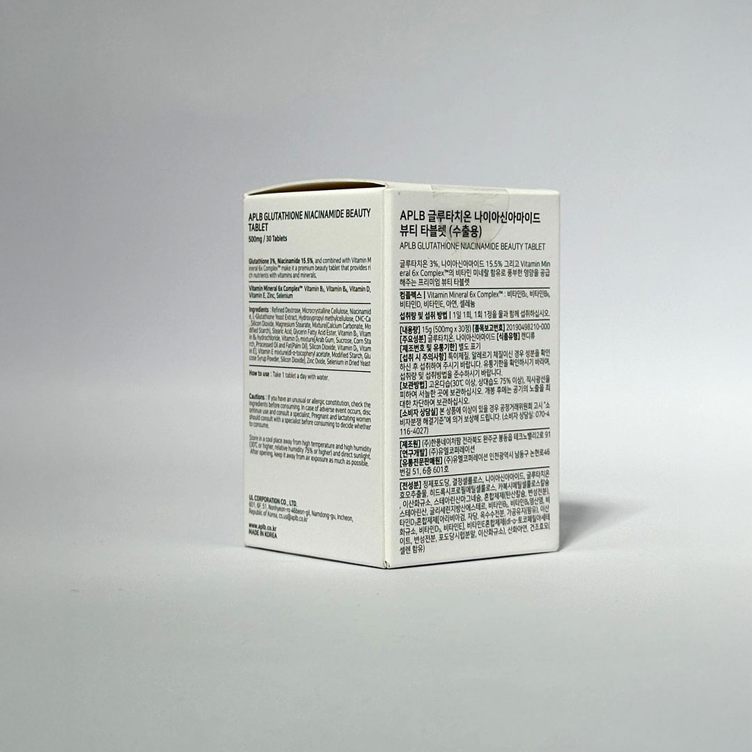 Aplb Glutathione Niacinamide Beauty Tablet 30 pcs