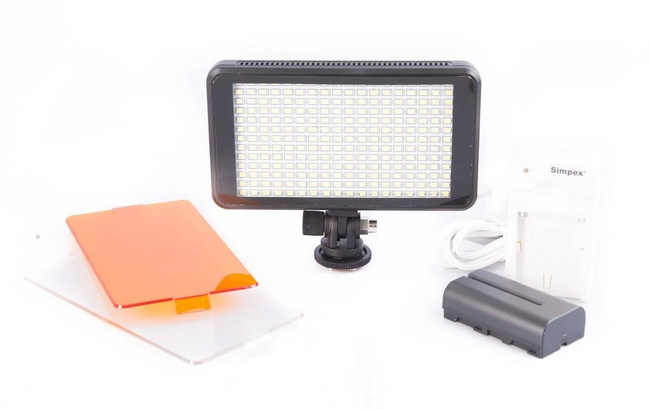 Simpex Professional Slim LED 234 Video Light Dual Colour White Warm