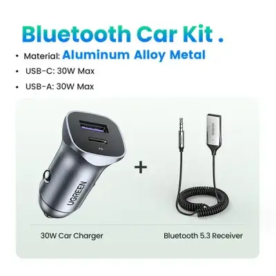 UGREEN CD130 (40858) 52.5W A+C Dual-Port Car Charger