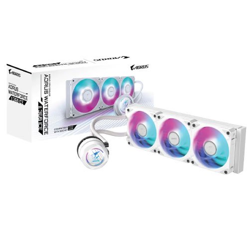 AORUS WATERFORCE II 360 ICE # Fan EZ-Chai and 330-Degree Rotatable Water Block