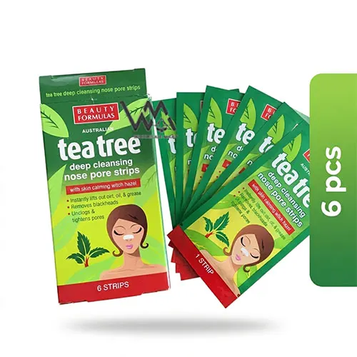 Beauty Formulas Tea Tree Deep Cleansing Nose Pore Strips 6 pcs