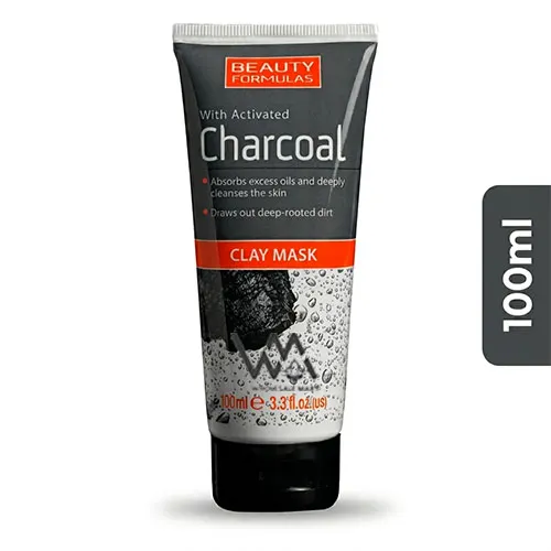BEAUTY FORMULAS With Activated Charcoal Clay Mask 100 ml