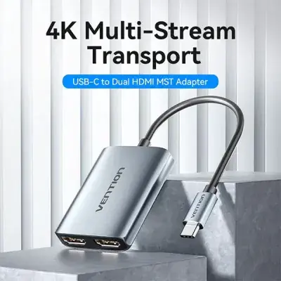 VENTION ACZHB USB-C to Dual HDMI MST Adapter