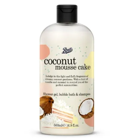 Boots Coconut Mousse Cake 3 in 1 Shower Gel 500ml