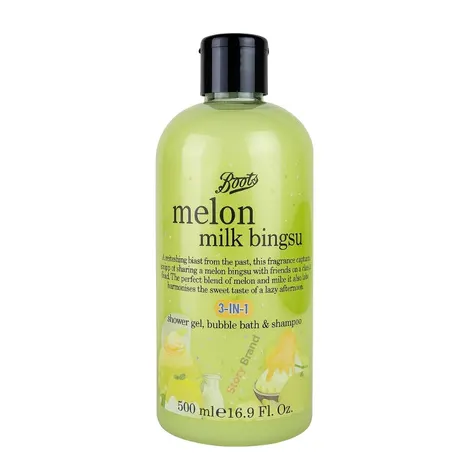 Boots Melon Milk Bingsu 3 in 1 Shower Gel 500ml