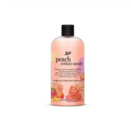 Boots Peach Cotton Candy 3 in 1 Shower Gel 500ml