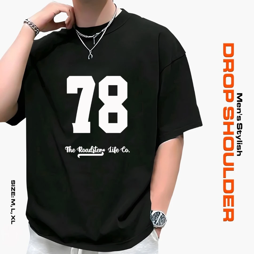 Men's Stylish DROP SHOULDER T-Shirt