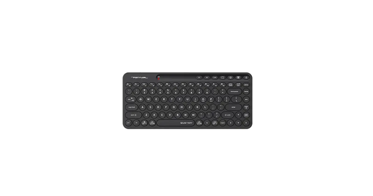 A4tech Fstyler FBK36C AS Rechargeable Compact Wireless Keyboard - Black