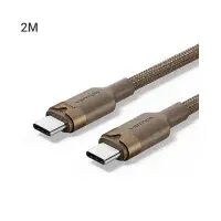 Vention TRIJH 5A USB 2.0 Type-C Male to Male Aluminum Alloy Cable - 2M