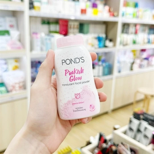 Pond's Pinkish Glow Translucent Facial Powder 50g Pinkish Bright Powder