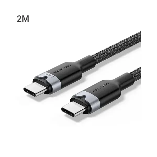 Vention TRIBH 5A USB 2.0 Type-C Male to Male Aluminum Alloy Cable - 2M