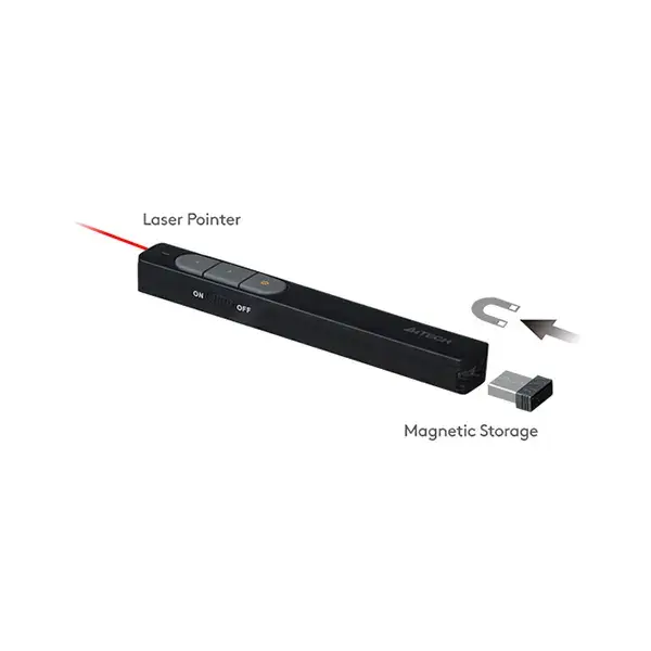 A4TECH LP15 2.4G Wireless Laser Pen - Black