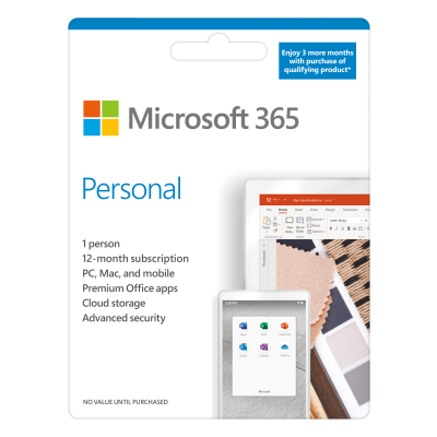 Microsoft 365 Personal English APAC EM Subscr 1YR Medialess P6