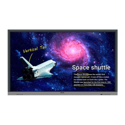 BenQ RE7501 75 Inch Interactive Flat Panel/Smart Board For Digital Meeting Room & Class Room