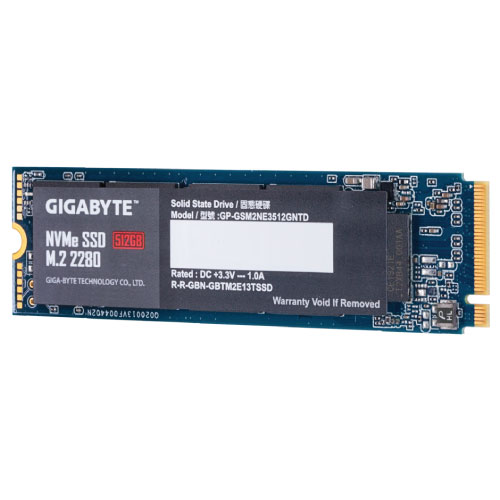 GIGABYTE 512GB M.2 PCIe 3.0 x4 NVMe 1.3 SSD # G3NVME512G