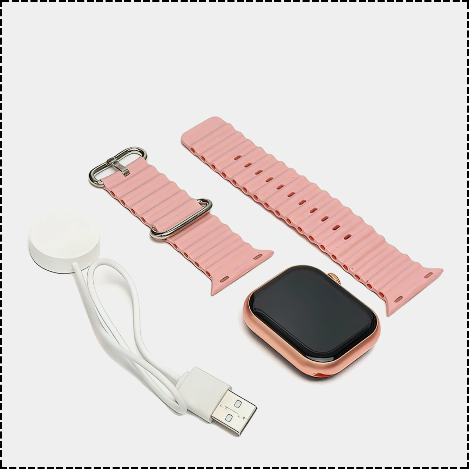 ME16 Smart Watch 3 strips 2.21 Infinity display Wiewless charging series 10