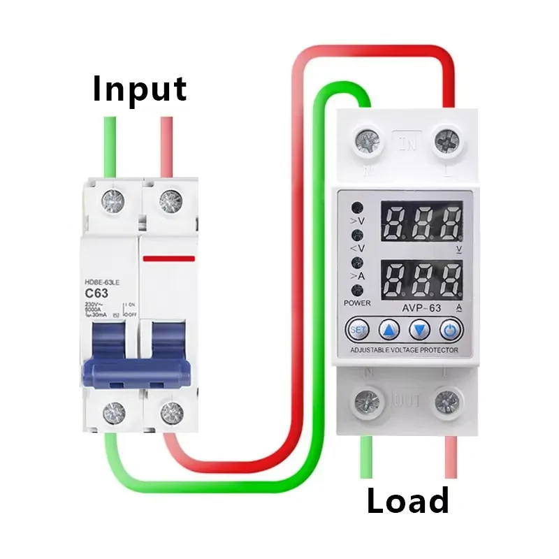 GearUP AVP-63 Automatic Voltage Protector-220V