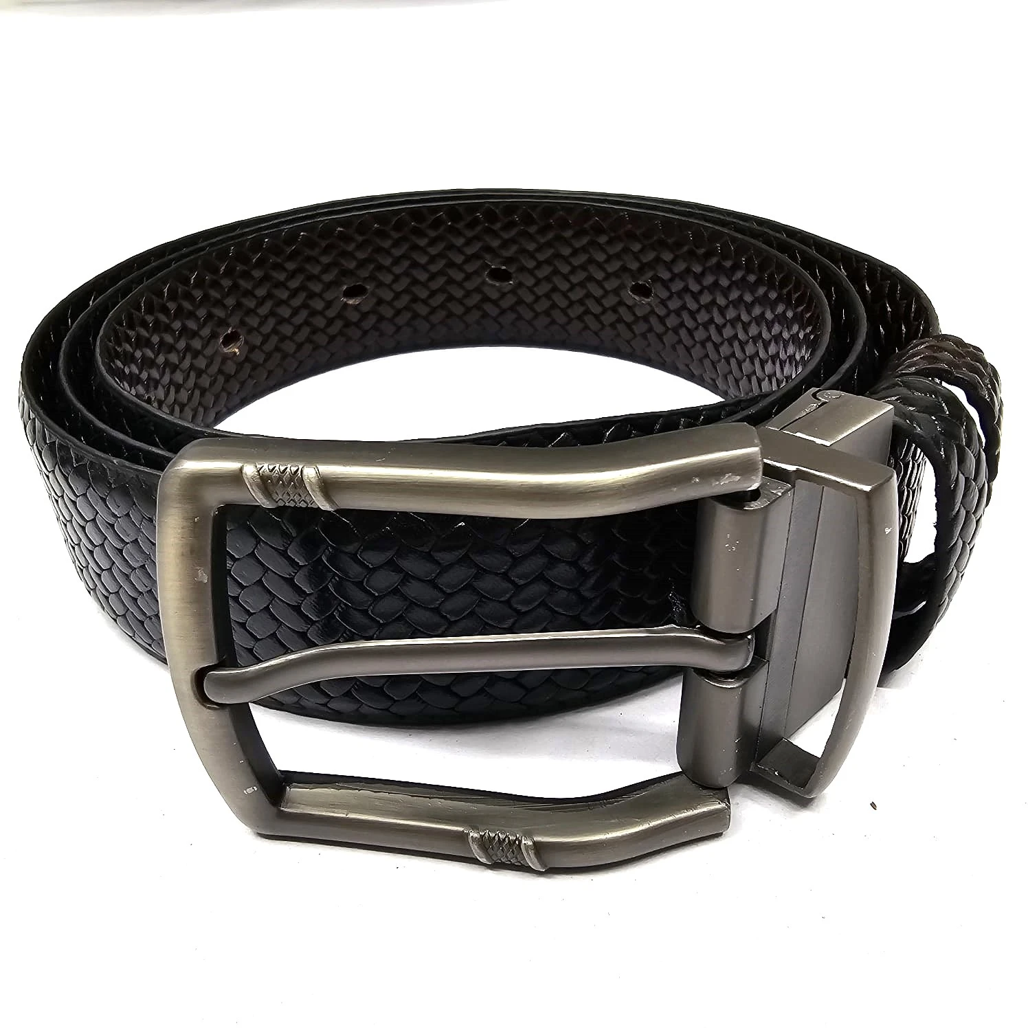 Leather belt for men