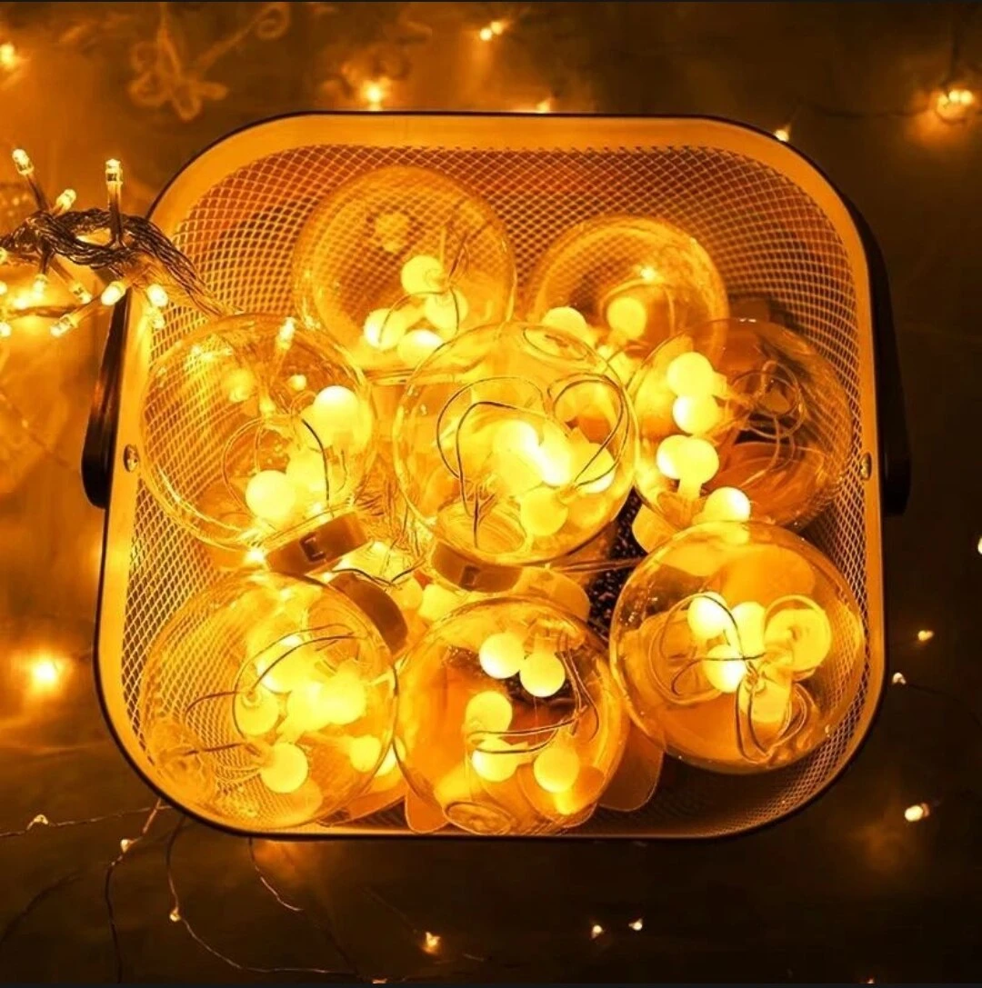 Wish Ball LED Fairy Light for Curtains- 16 feet, 12 Wish Ball-MHN - light decoration