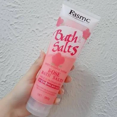 FASMC Bath Salts Body Massage Scrub - Rose - 380gm