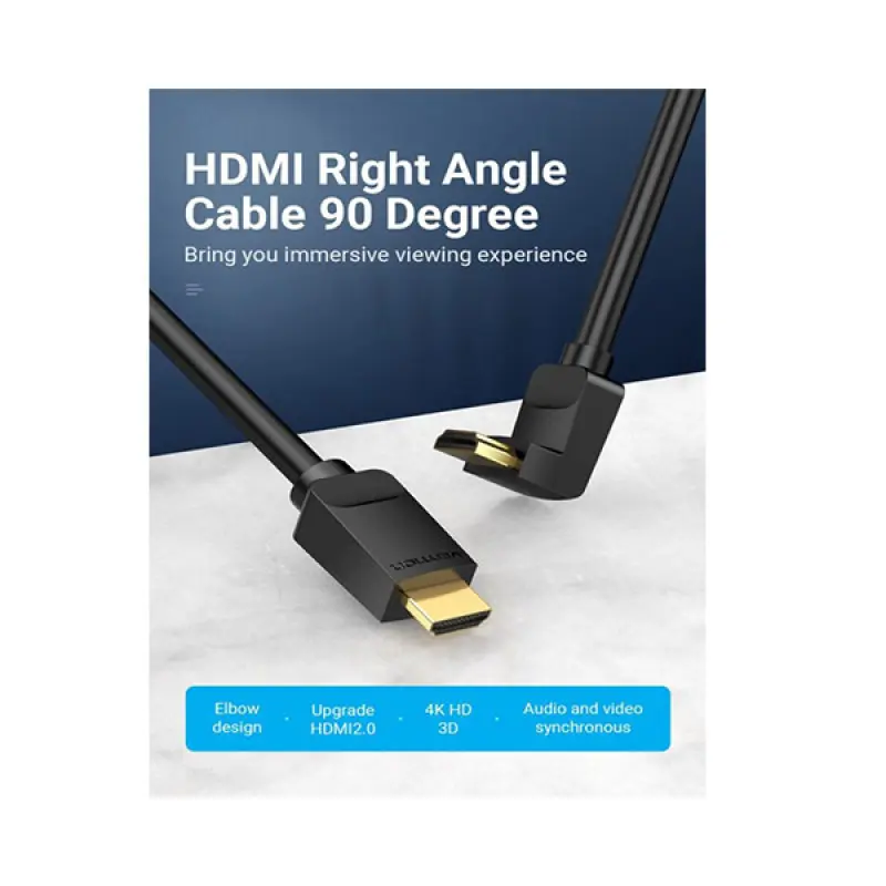 VENTION AARBI 90 Degree Right Angle HDMI Cable - 3M