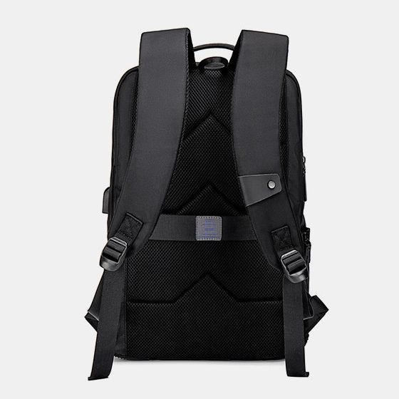Golden Wolf GB00399 Laptop Business Travel Backpack - Black