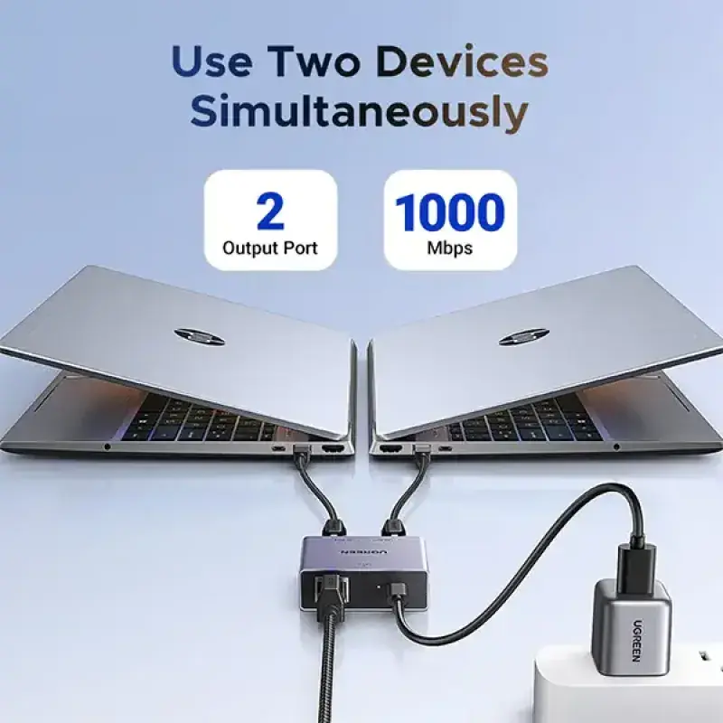 UGREEN NW301 (45311) 1 to 2 Gigabit Ethernet Splitter