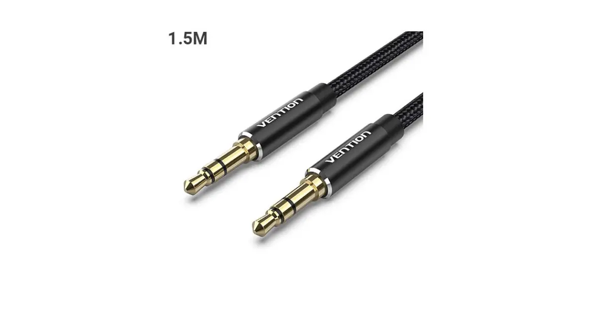 Vention BAWBG Cotton Braided 3.5mm Male Audio Cable - 1.5M