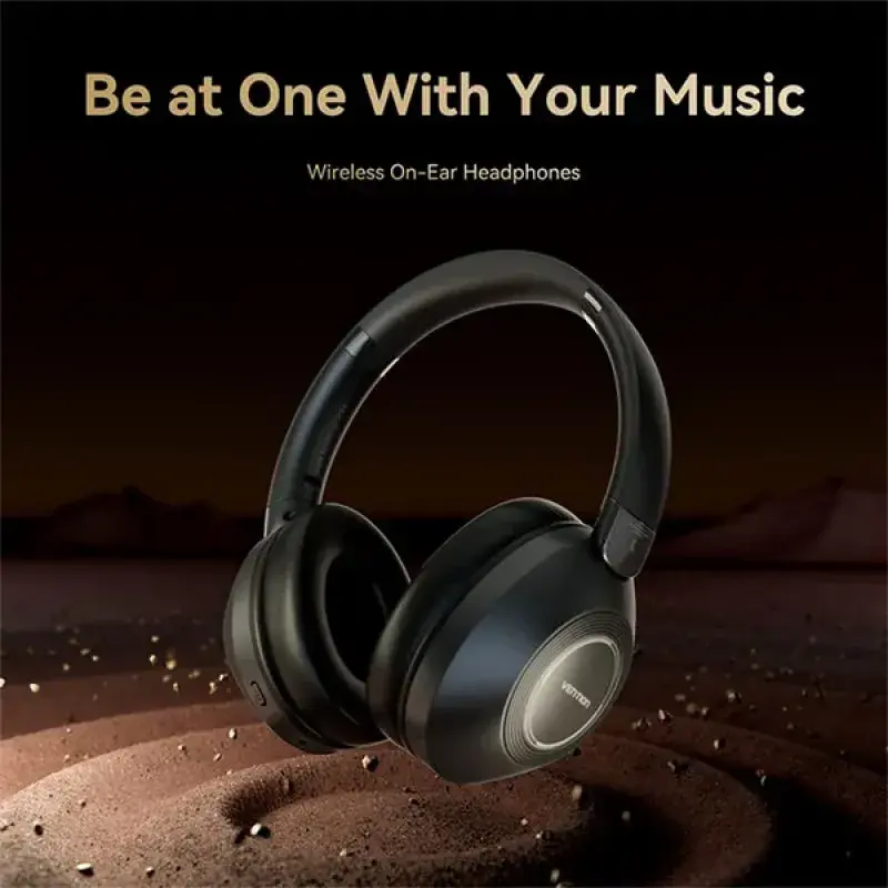 VENTION NBBB0 SoundMate S11 On-Ear Wireless Headphone - Black