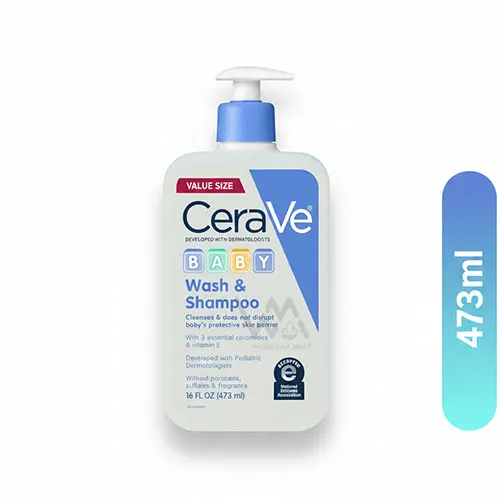 Cerave Baby Wash And Shampoo Pump 473ml
