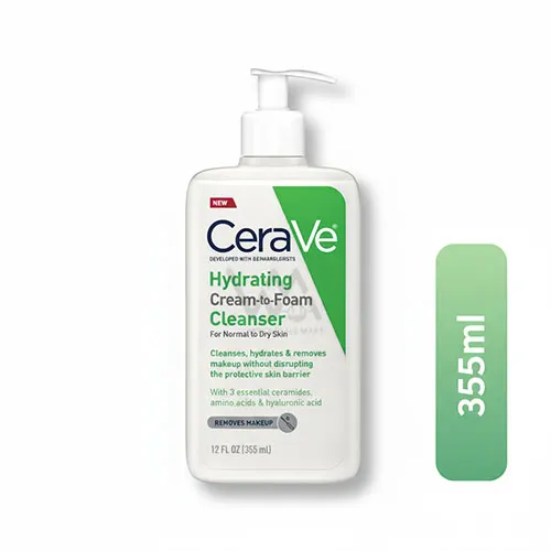 CeraVe Hydrating Cream To Foam Cleanser 355ml
