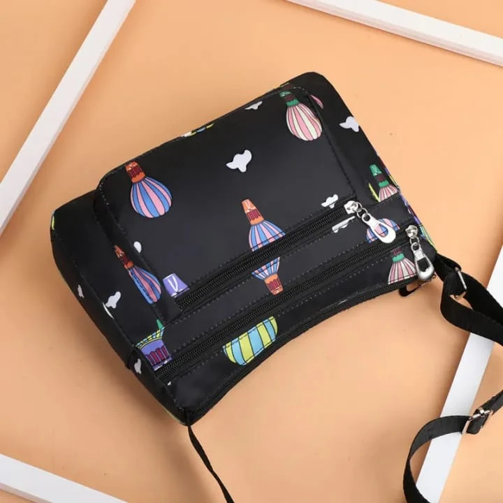 Korean sports travel shoulder bag (black)